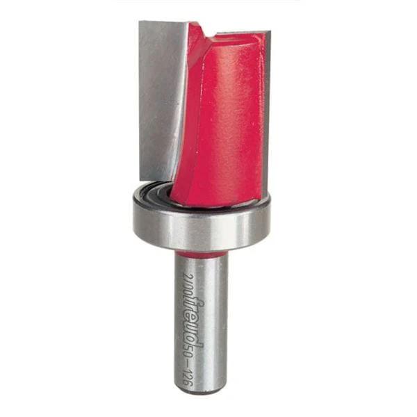 Pattern Router Bit - Top Bearing - Shank:1/2" - Diameter:1-1/4" - Cutting Length:1-1/2"